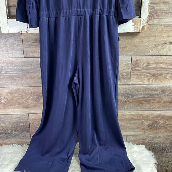 Avon Fashions Jumpsuit Romper Vintage, Ladies Size XL (16), Dark Blue - Picture 7 of 10